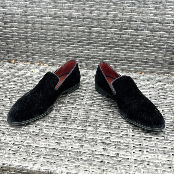 MAGNANNI Men's Jareth Velvet Venetian Loafers Size 8 Black - Picture 7 of 12